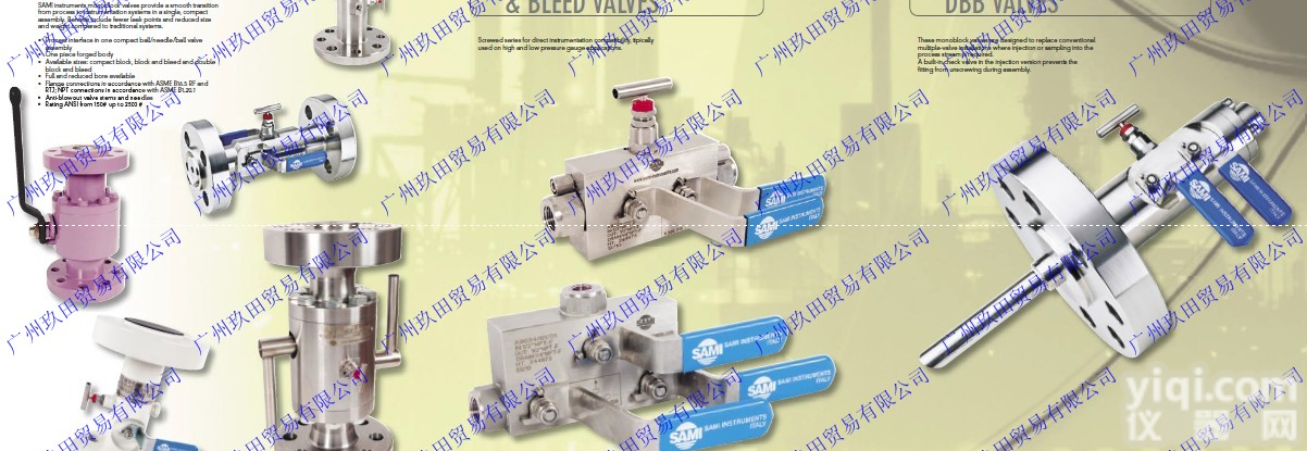 意大利SAMI<em>针形阀</em> <em>仪表</em>阀 阀组二阀组三阀组五阀组