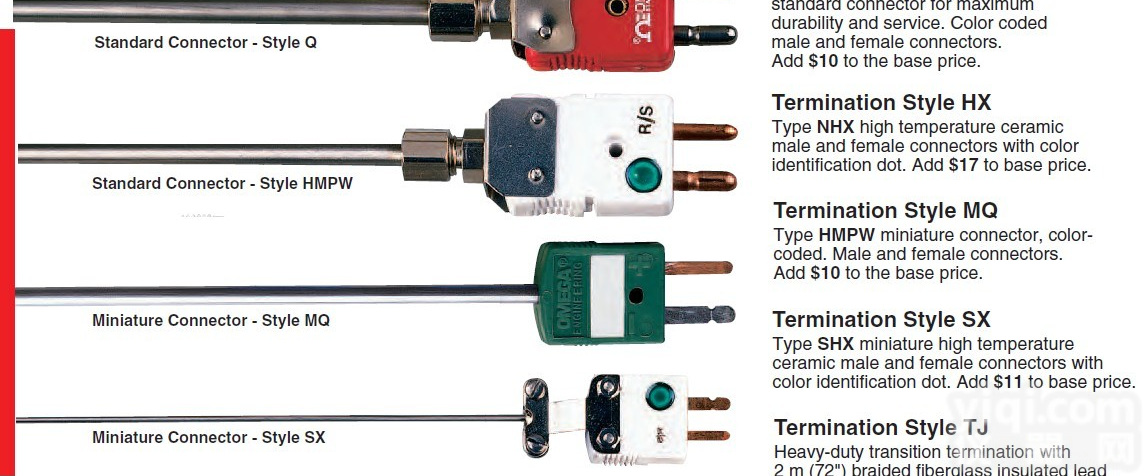 omega<em>铠装</em><em>热电偶</em>，OMEGA耐<em>高温</em><em>铠装</em><em>热电偶</em>