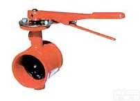 鹏达<em>阀门</em>厂家销售手柄<em>沟槽</em>蝶阀，<em>沟槽</em>蝶阀规格