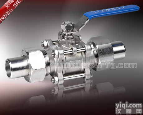 三<em>片式</em>带卡套<em>对焊</em><em>球阀</em>