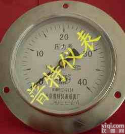 轴向带边<em>压力表</em>/北京轴向<em>压力表</em>