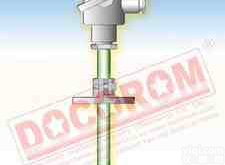 温度传感器PT100<em>热电阻</em>DOCOROM TR/02014-<em>标准</em><em>热电阻</em>，带法兰连接