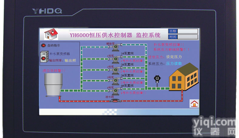 <em>自动化</em>控制<em>触摸屏</em>恒压供水控制器
