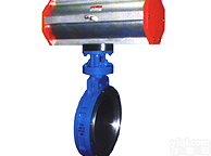 <em>气动硬密封法兰蝶阀</em>，气动蒸汽高温蝶阀D643H