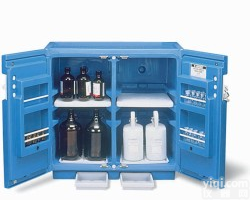 进口Justrite实验室腐蚀性化学品蓝色储藏柜,黄色易燃液体<em>安全柜</em>,红色<em>可燃</em>品<em>安全柜</em>
