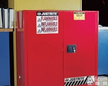 进口Justrite40<em>加仑</em>进口工业<em>安全柜</em>,易燃品<em>安全柜</em>,双层钢板<em>防火</em>柜现货
