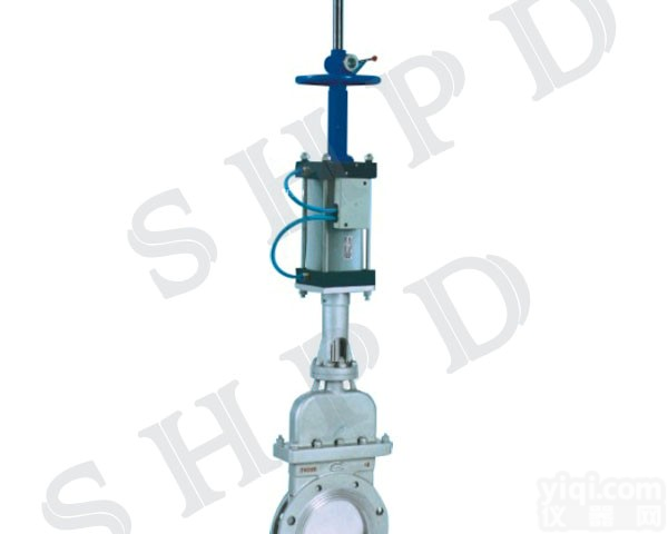 双驱动气动暗板刀型闸阀，上海<em>气动闸阀</em>厂家价格，<em>气动闸阀</em>尺寸