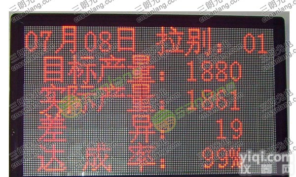 成都LED全点阵电子<em>显示屏</em>，重庆工业园<em>生产管理</em>电子<em>看板</em>