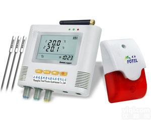 三路温度<em>记录仪</em>，声光<em>报警</em>+<em>短信</em><em>报警</em>+断电通电<em>报警</em>