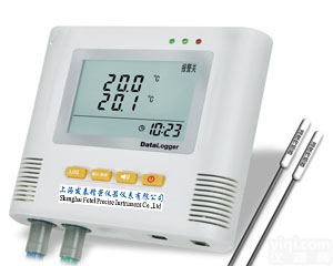 上海北京广州，供应双路高精度温度<em>记录仪</em>，L93-2+ <em>数字显示</em>温度计