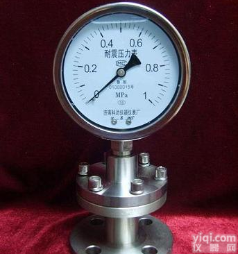 <em>山东</em>济南创锐工字<em>法兰</em>隔膜<em>压力表</em>