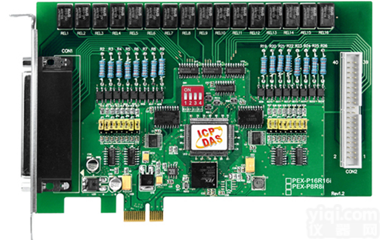 PCI Express<em>总线</em>，高速16<em>通道</em>隔离数字输入，16<em>通道</em>继电器输出