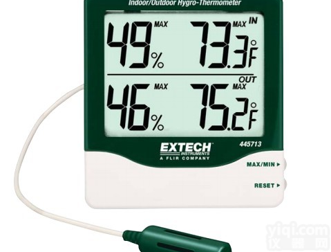 数显<em>温湿度计</em>，室内<em>温湿度计</em>EXTECH <em>445713</em>