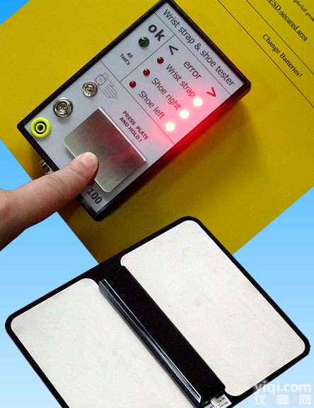 WST-100 <em>手腕带</em>/<em>防静电</em>鞋综合测试仪