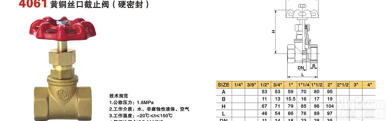 供应北泽kitz<em>黄铜丝</em>口<em>截止阀</em>（硬密封）