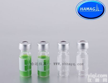 2ML<em>钳口</em>透明<em>螺纹</em>口带书写标签样品瓶进样瓶