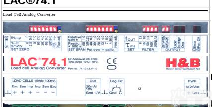 LAC74.1称重传感器信号<em>变送器</em> <em>富林</em><em>泰克</em>