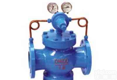 YK43X-F-Y型先导活塞式气体<em>减压阀</em>，蒸汽<em>法兰</em><em>减压阀</em>