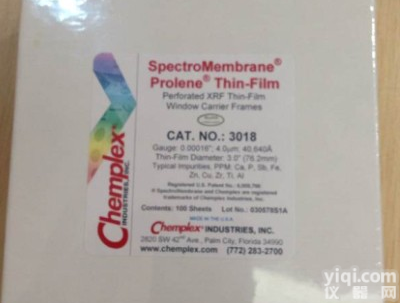 供应美国Chemplex XRF样品<em>薄膜</em>、<em>迈拉</em>膜（CAT.No.3018)