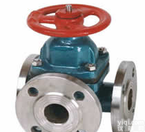 G49F三通隔膜阀原理 山东<em>衬氟三通</em>法兰隔膜阀厂家