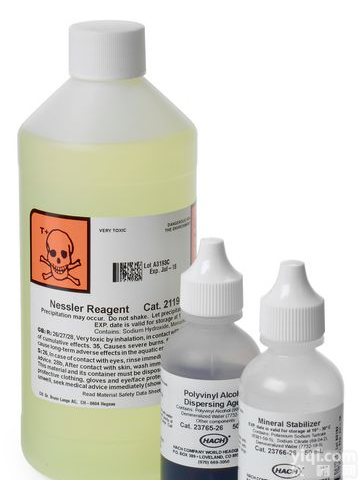 苏州<em>现货供应</em>美国HACH<em>哈希</em>氨氮试剂大瓶0.02-2.50mg/L NH3-N