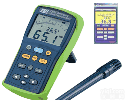 上<em>海发</em>泰TES-1364/1365 (RS-232) <em>温湿度</em>计，<em>温湿度</em>记录仪