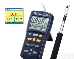 上海发泰TES-1341 热线式<em>风速</em>计，<em>探头</em>式<em>风速</em>检测仪