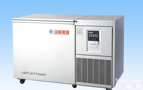 -164℃超低温冷冻储存箱DW-ZW128，泉州冷冻储存箱现货， 卧式超低温冰箱