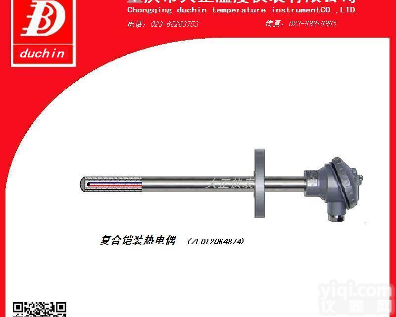 供应重庆大正<em>复合铠装热电偶</em>