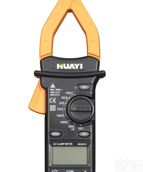 华仪电工仪表<em>钳形表</em><em>MS2001C</em>交流钳形电流表