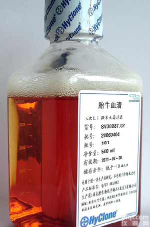 Hyclone 胎牛<em>血清</em> 500ML， <em>南美</em> 胎牛<em>血清</em> SV30087.02