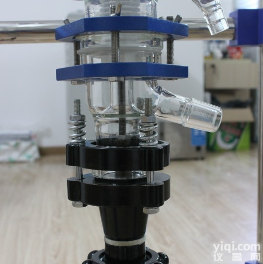 玻璃<em>反应釜</em>下出料，玻璃<em>反应釜</em>底阀，玻璃<em>反应釜</em>法兰<em>四氟</em>底阀