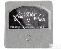 <em>方形交流电压表</em>63L7-V上海自一船用仪表厂