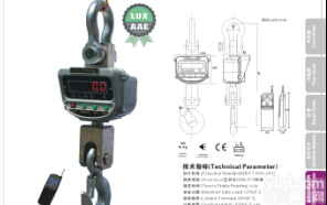 500<em>公斤</em><em>电子</em>式<em>吊钩</em>秤，1吨<em>电子</em>吊磅秤厂家，2吨无线式<em>电子</em>吊称价格