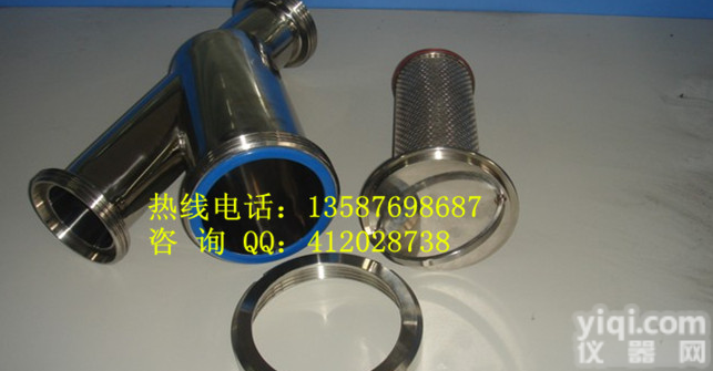 性能卫生级Y型过滤器，快装Y型<em>管道过滤器</em>做工精细，卡箍式<em>管道过滤器</em>优质产品