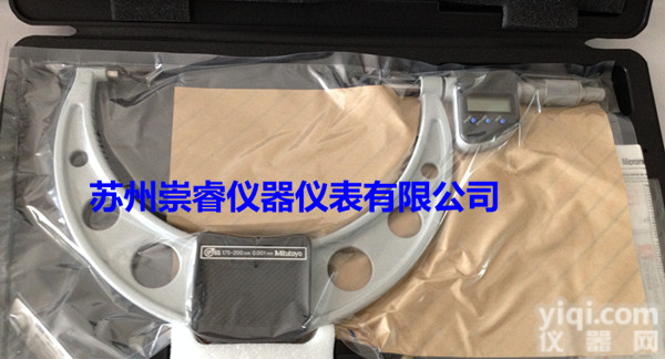日本<em>三丰</em>Mitutoyo 175-200mm防<em>冷却液</em>数显外径<em>千分尺</em>