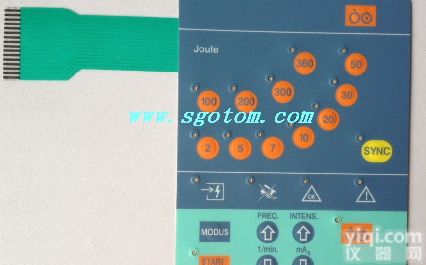 普美康<em>按键</em>膜 <em>按键</em>膜 <em>监护仪</em>配件 普美康<em>按键</em>面板