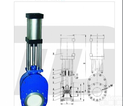 气动双闸板阀Z674TC/<em>陶瓷</em>双闸板阀-<em>永嘉</em>一核<em>陶瓷</em>阀有限公司