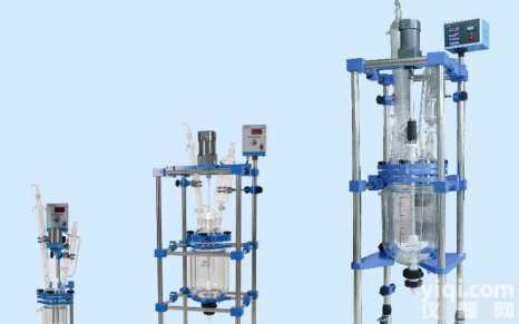 50L  〖<em>呼和浩特</em><em>反应釜</em>〗/双层玻璃反应容器/出产厂家