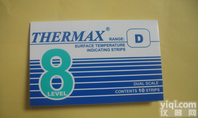 8格D型热敏<em>试纸</em>TMC <em>英国</em>温度美Thermax温度<em>试纸</em>160-199度温度纸