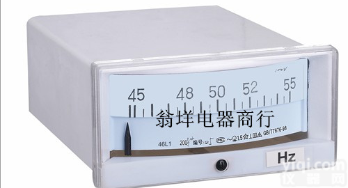 <em>指针式</em>槽型<em>频率</em>表 46L1 45-55<em>HZ</em><em>频率</em>表