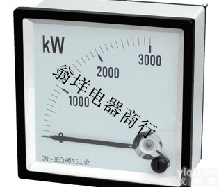 <em>乐清</em>厂家三相有功<em>功率表</em> 72方形指针式<em>功率表</em>