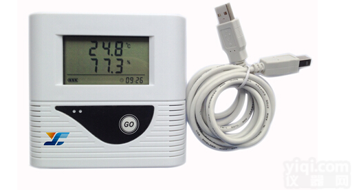 挂壁式温湿度<em>记录仪</em>，USB通讯接口，<em>液晶</em>屏显示温湿度<em>记录仪</em>表