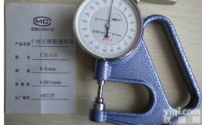 <em>上海</em>六菱CH-1-S手持<em>测厚仪</em> 台式<em>百分</em> 千分薄膜<em>测厚仪</em> 现货包邮
