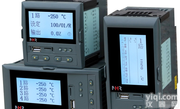 虹润液晶<em>四路</em>PID<em>调节器</em>/调节<em>记录仪</em>