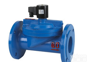 供应DF-F<em>法兰</em>式<em>大口径</em>液、气<em>电磁阀</em>