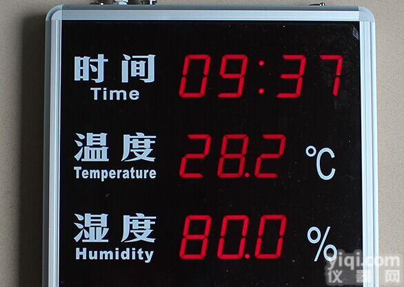 HTTRCT时间温湿度显示屏，大屏幕实验室工厂<em>温度</em>湿度<em>看板</em>