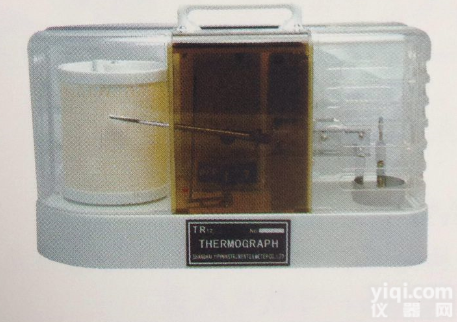 有纸温度<em>记录仪</em>TR-12，有纸湿度<em>记录仪</em>HR-12，<em>曲线</em>记录温湿度计