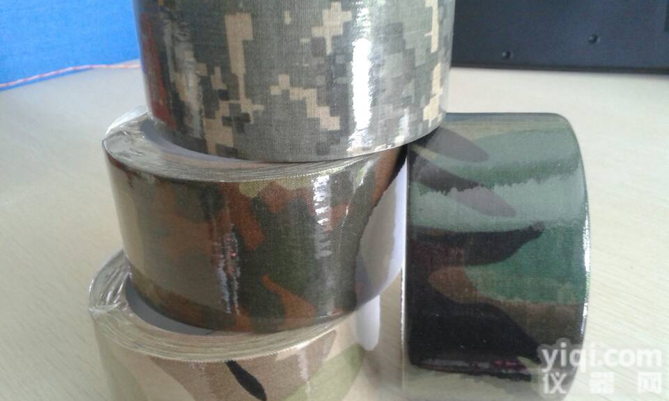 现货销售丛林野外<em>胶带</em> <em>迷彩</em>布基<em>胶带</em>规格50mm×10m