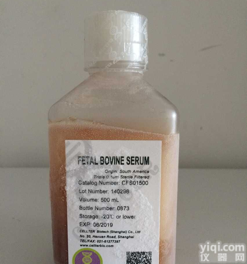 CELLTER南美胎牛<em>血清</em>（FBS）South  America，Processed in china